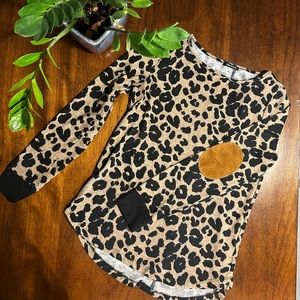 Leopard Print, Button Up Back, Top from Pink Clover